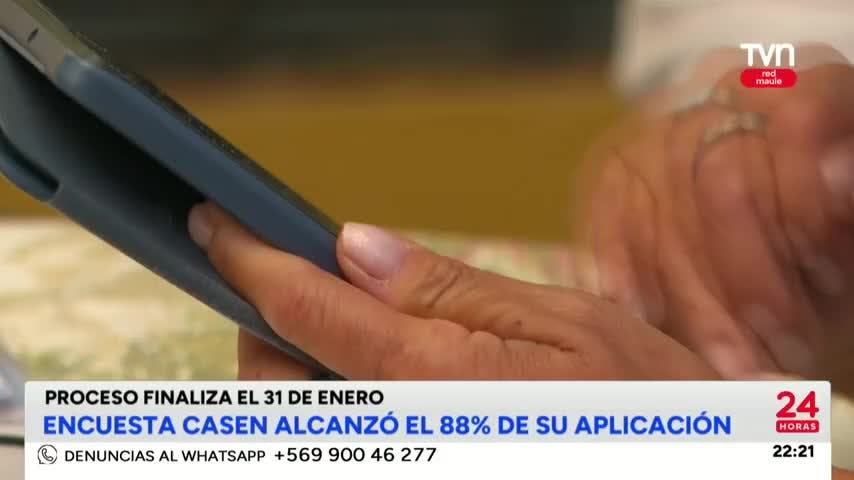 Encuesta Casen alcanzó el 88% de su aplicación