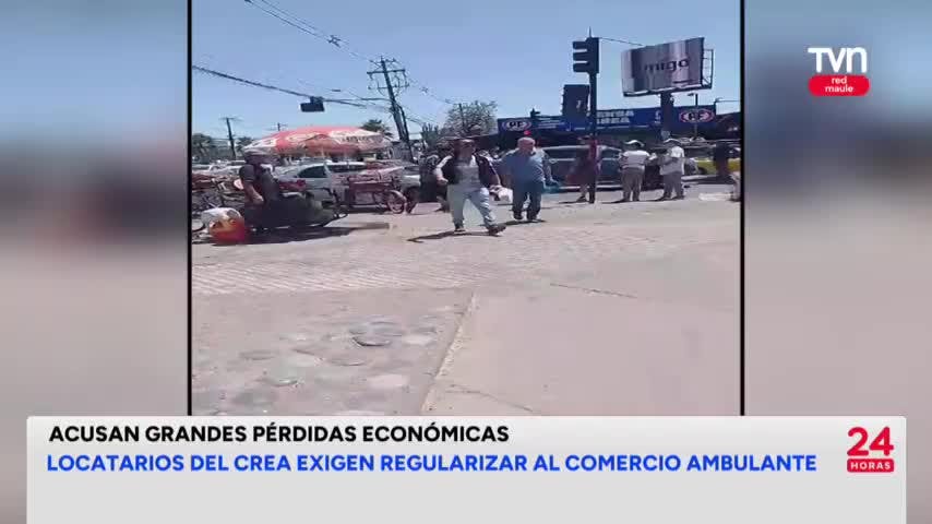 Locatarios del CREA de Talca exigen regularizar al comercio ambulante