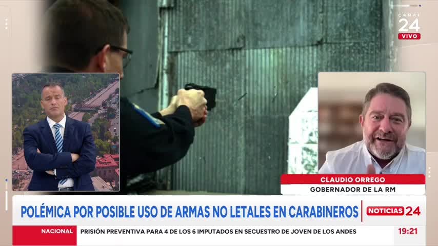 Orrego y posible uso de armas no letales: Se compraron hace años y están guardadas