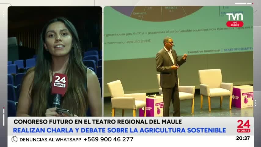 Congreso Futuro en Talca: realizan exposición y charla sobre la agricultura sostenible