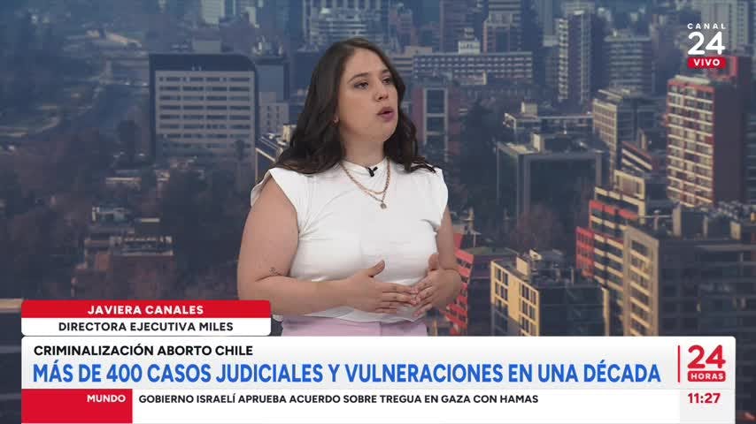 Javiera Canales de Miles: Encarcelar a una mujer por abortar va contra los estándares internacionales