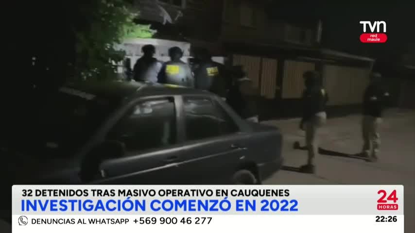 32 detenidos en Operación ciclón
