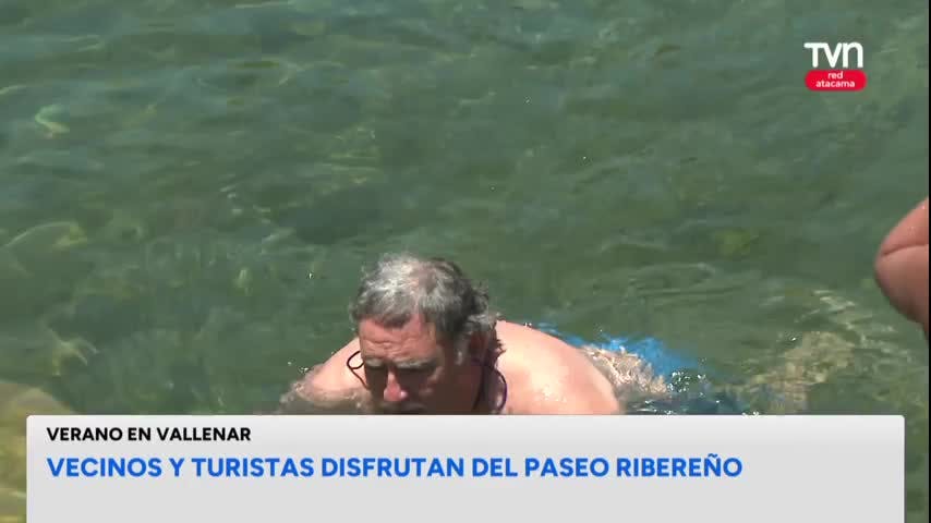 Verano en el paseo ribereño de Vallenar