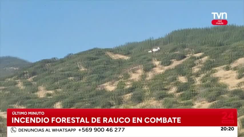 Incendio de Rauco en combate