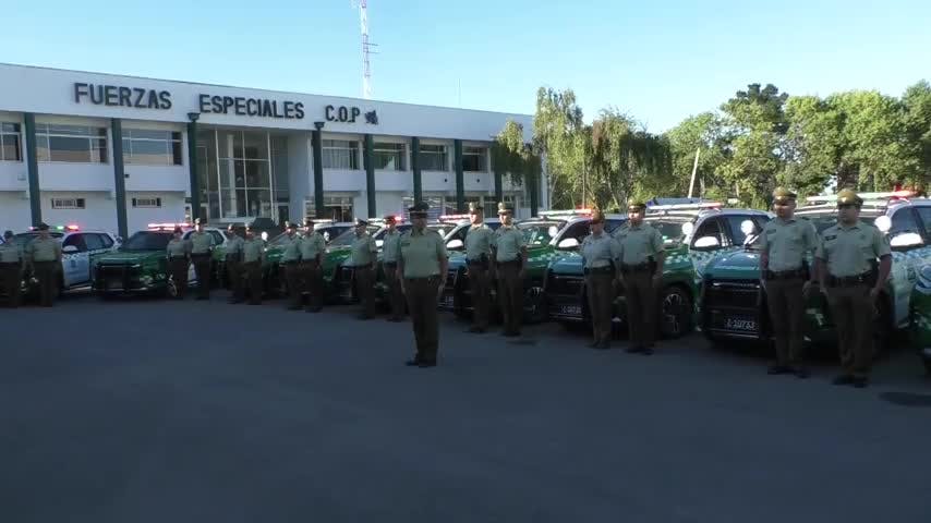 Entregan 14 nuevos vehículos policiales a Carabineros