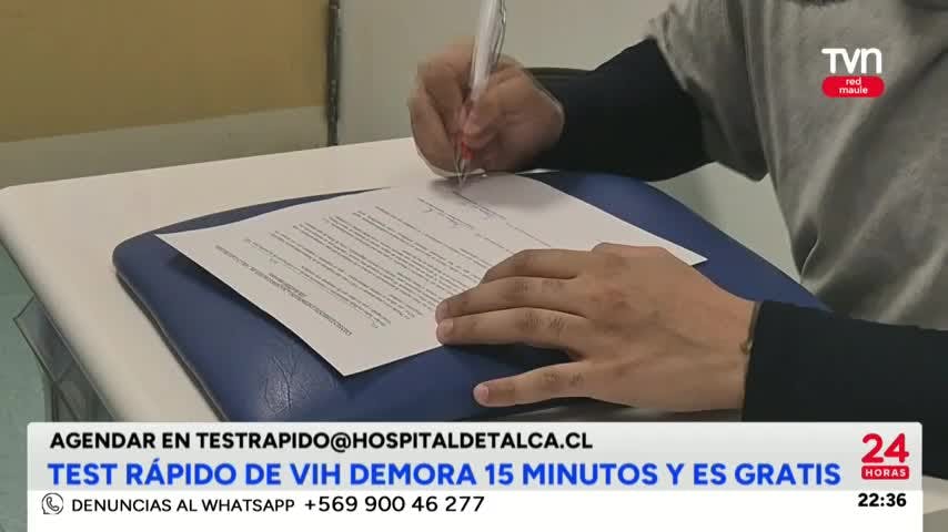 Hospital Regional de Talca ofrece test de VIH gratuito