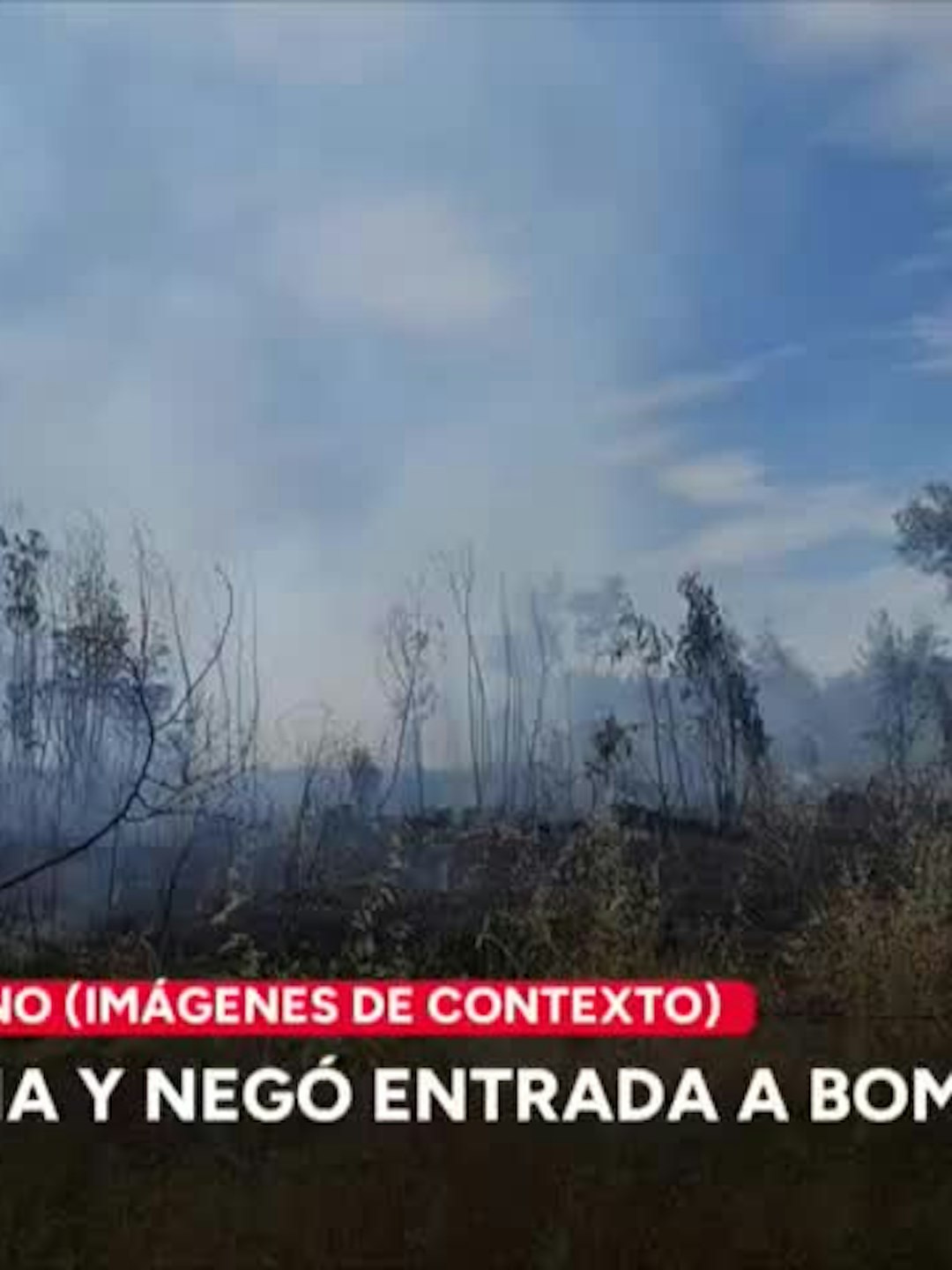 Formalizado por quema no autorizada no permitió entrada a bomberos