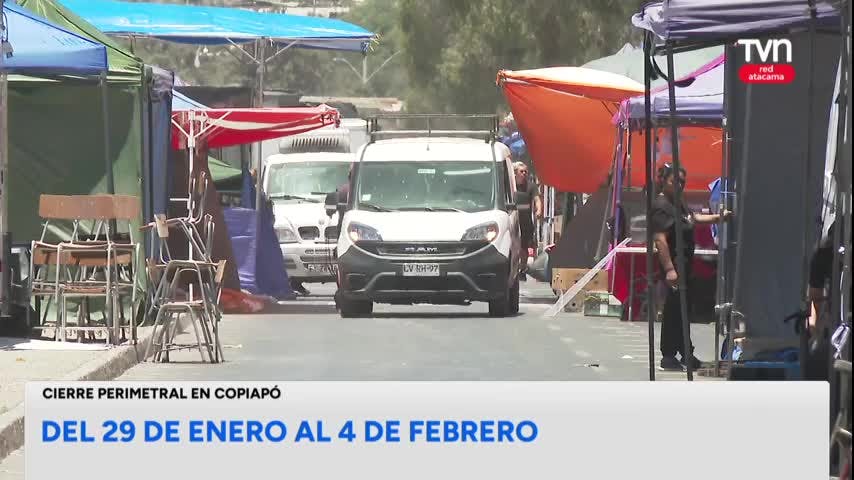 Copiapó: cierre provisorio de calles