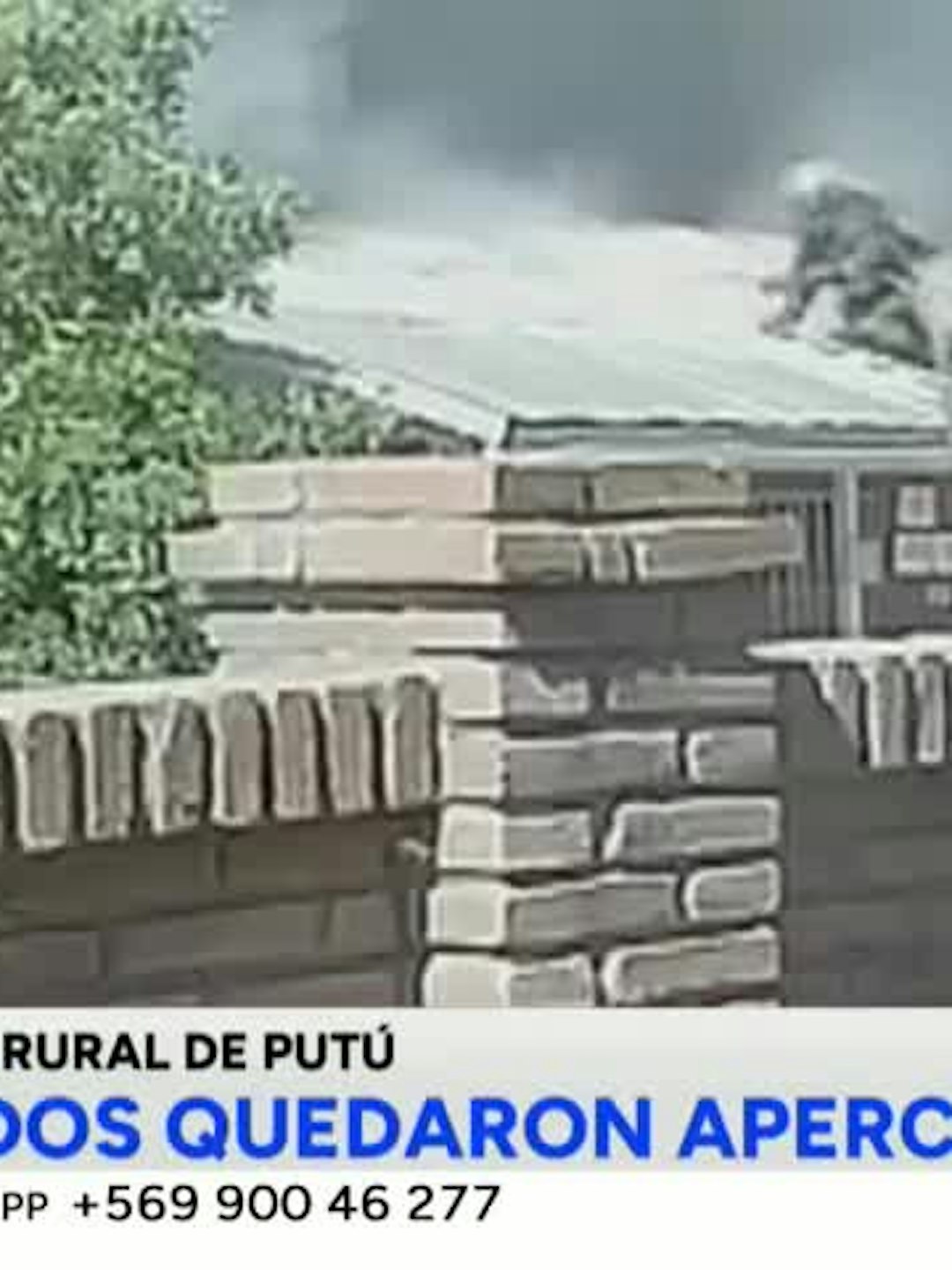 Incendio destruyó entretecho de posta de Putú