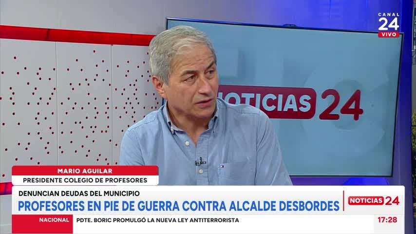 Profesores y eventual paro por bono impago: “Está en manos del alcalde Desbordes resolver este problema”