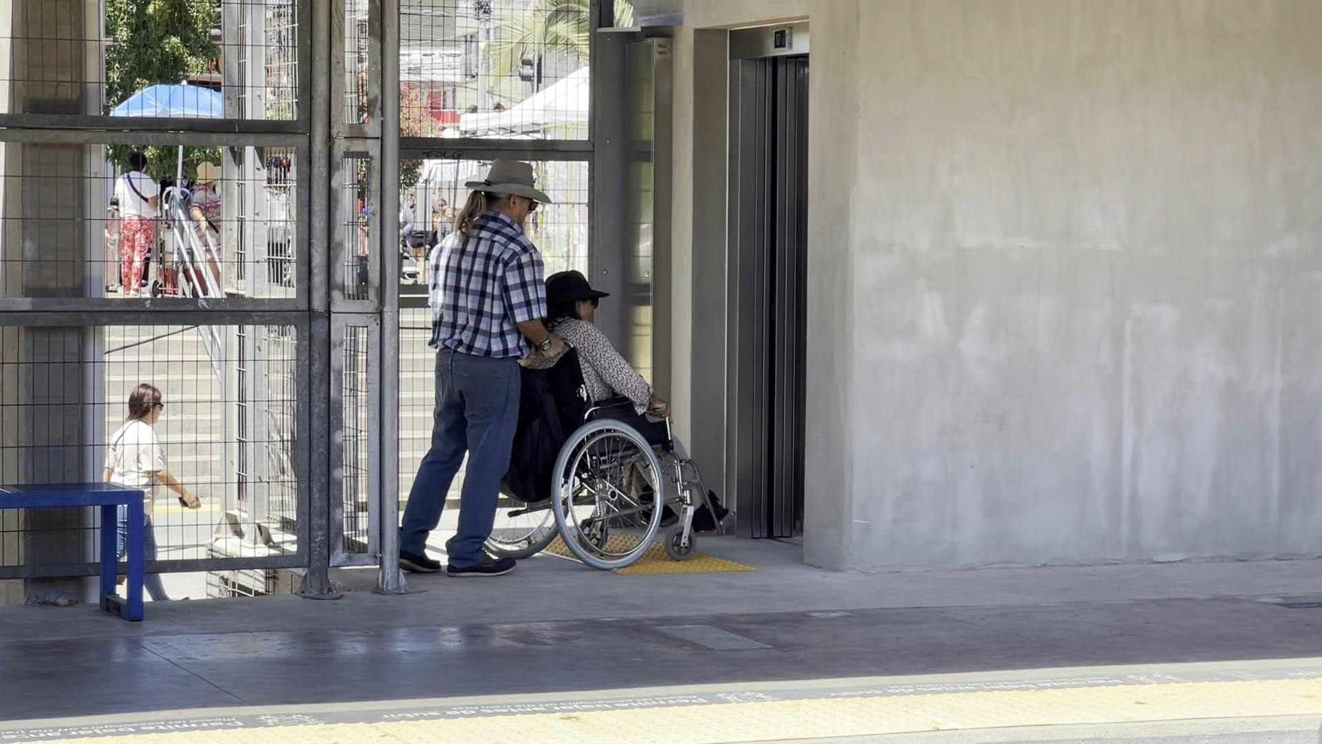 Marcha blanca de los nuevos ascensores y accesos en la estación Villa Alemana