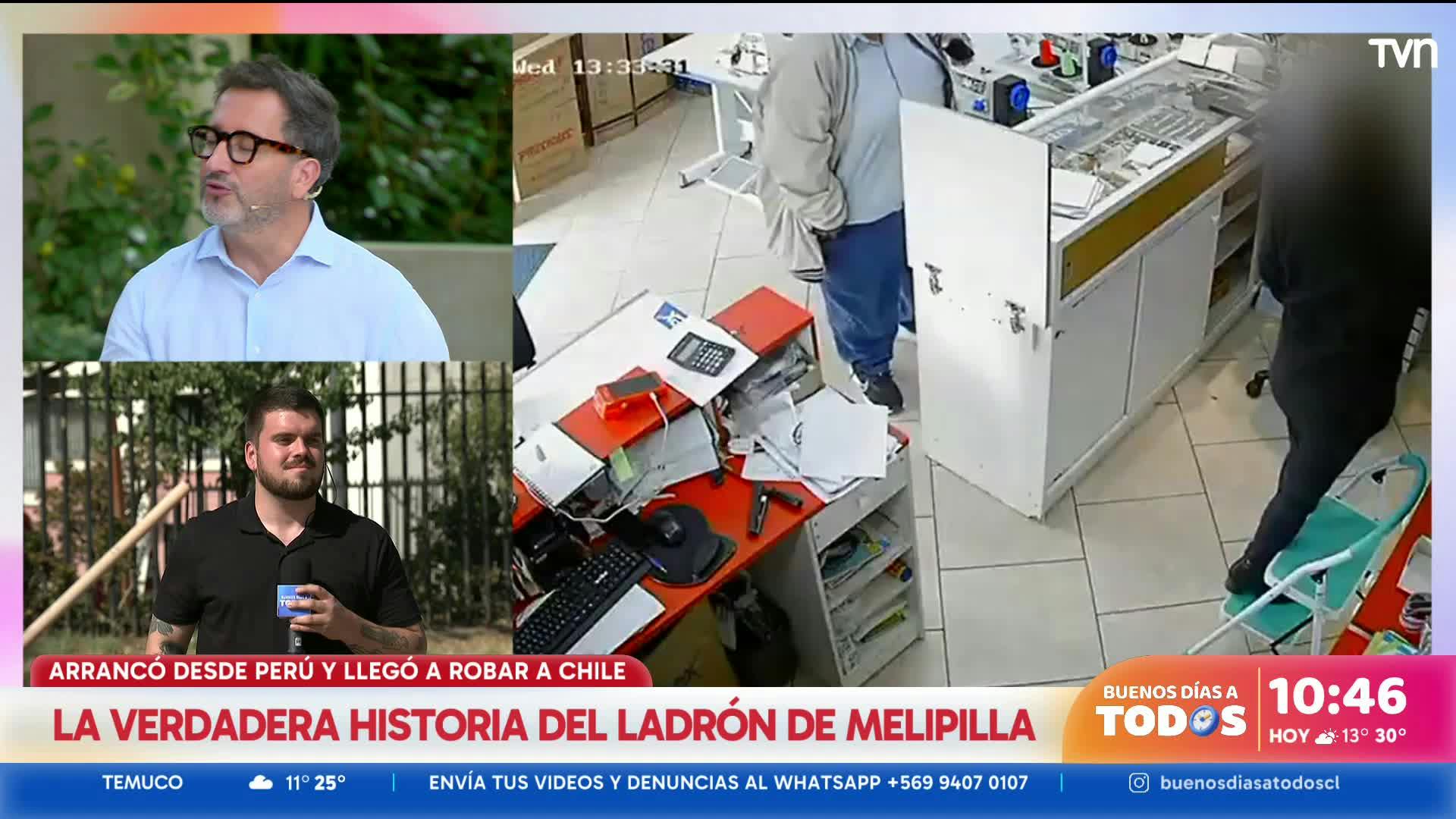 "Guatón Ladrón": El delincuente que recorre Chile robando locales comerciales