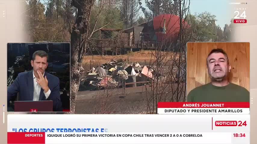 Diputado Jouannet pide estado de sitio en La Araucanía por incendios forestales: “Los grupos terroristas están detrás de esto”