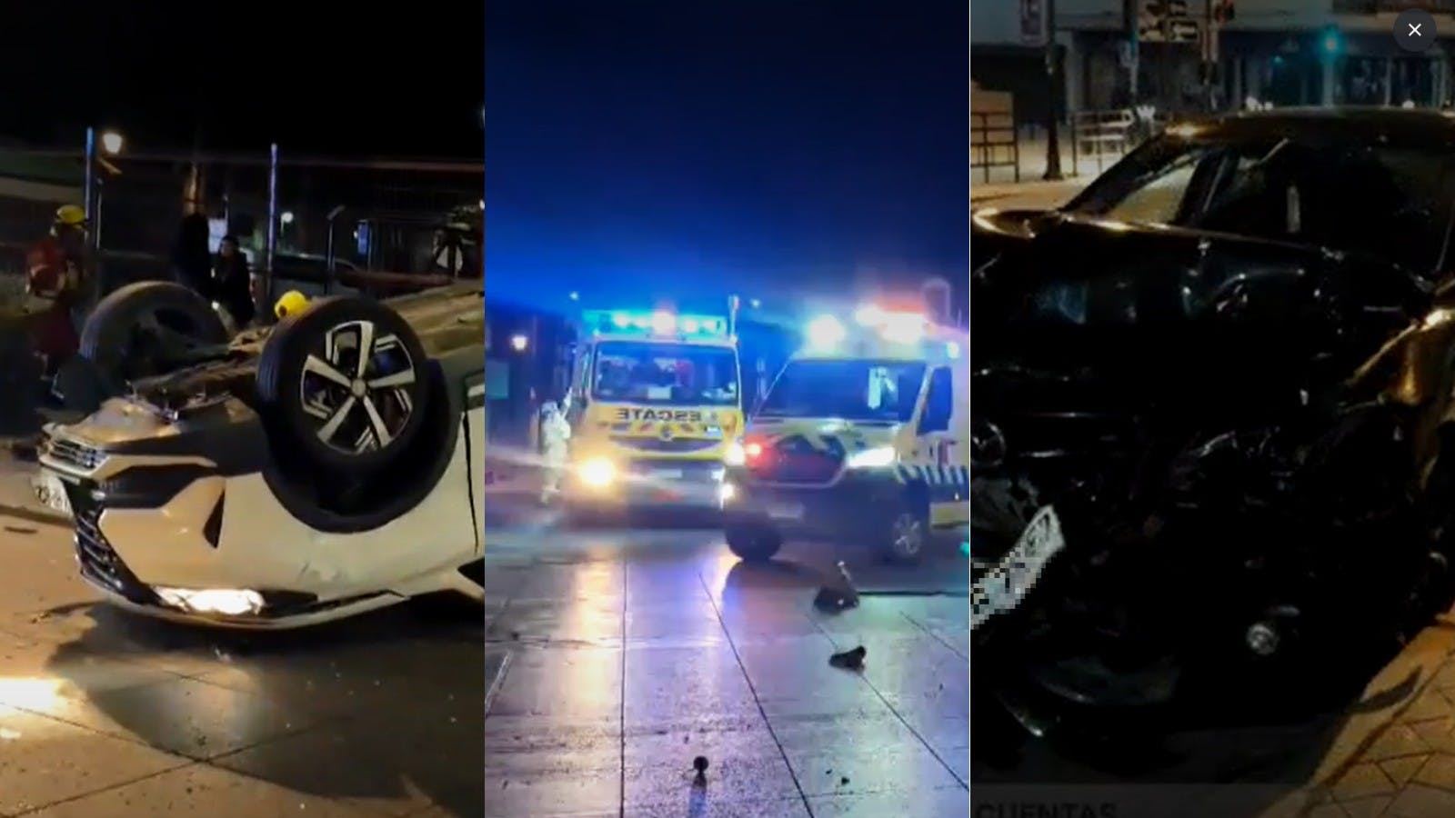 Auto colisionó y provocó accidente en Punta Arenas: conductor escapó tras el hecho
