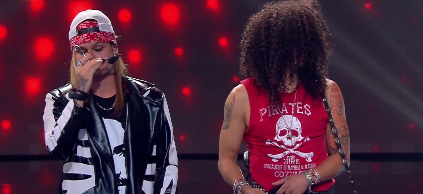 “Me gustaría verte los ojos”: el juguetón momento entre Cony y Axl Rose