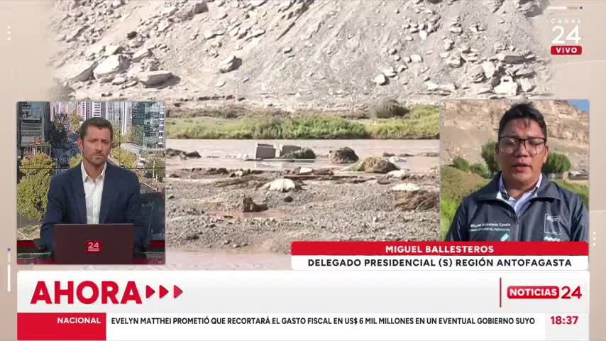 Delegado Ballesteros y desbordes de ríos por lluvia: “Pedimos a la población que colabore”