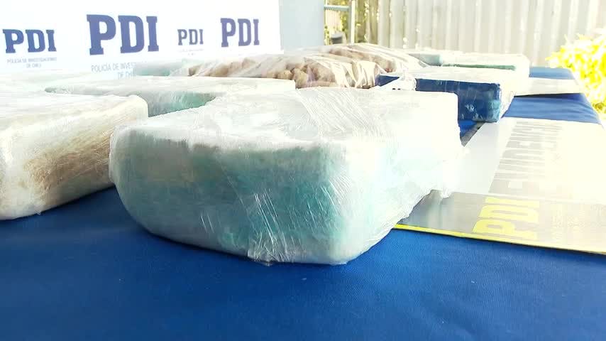 Detienen a sujeto que transportaba más de 12 kilos de droga desde Santiago a Hualpén
