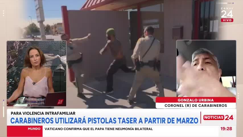 Carabinero (r ) y uso de pistolas taser: “Permitiría reducir un montón de riesgos”