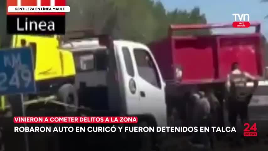 Vinieron a Curicó a robar auto y quedaron detenidos tras persecución