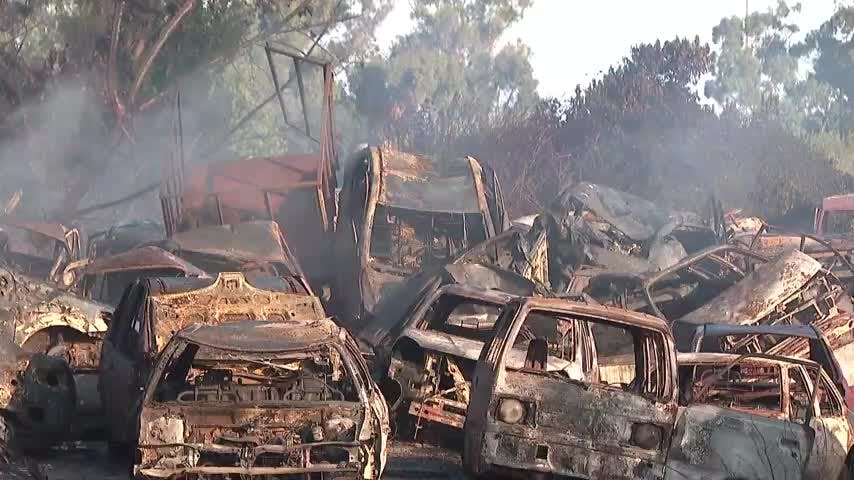 500 vehículos destruidos dejó siniestro presuntamente intencional