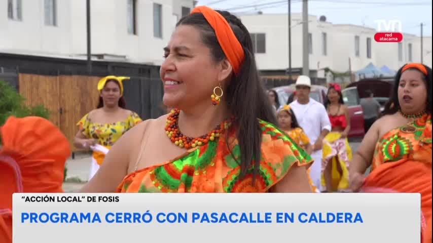 Programa “Acción Local” cerró con pasacalles en Caldera