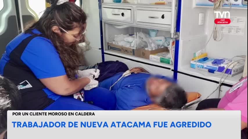 Cliente moroso agrede a trabajador de Nueva Atacama
