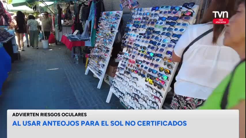 Los riesgos de comprar lentes de sol en la calle