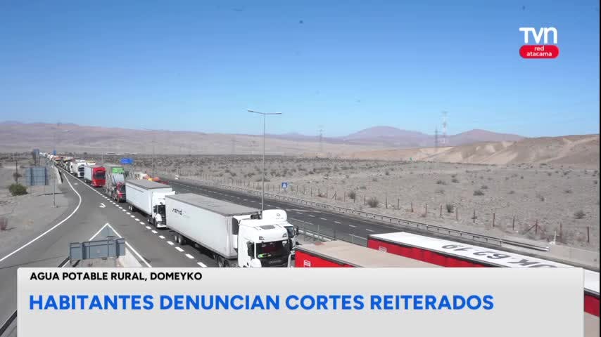 Vecinos denuncian cortes reiterados de agua potable