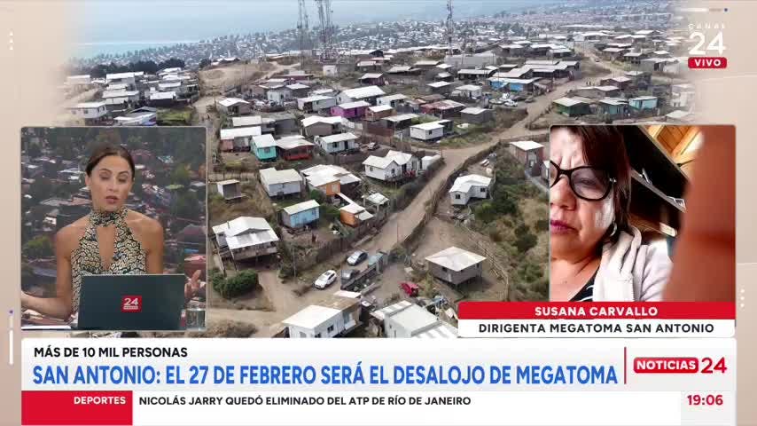 Dirigenta de megatoma en San Antonio e inminente desalojo: “Nosotros vamos a comprar el terreno, no el Estado”