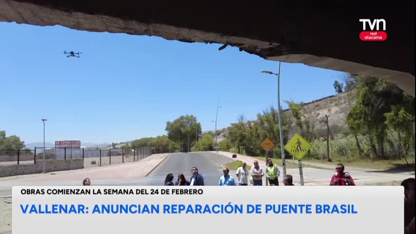 Vallenar: Anuncian reparación del Puente Brasil
