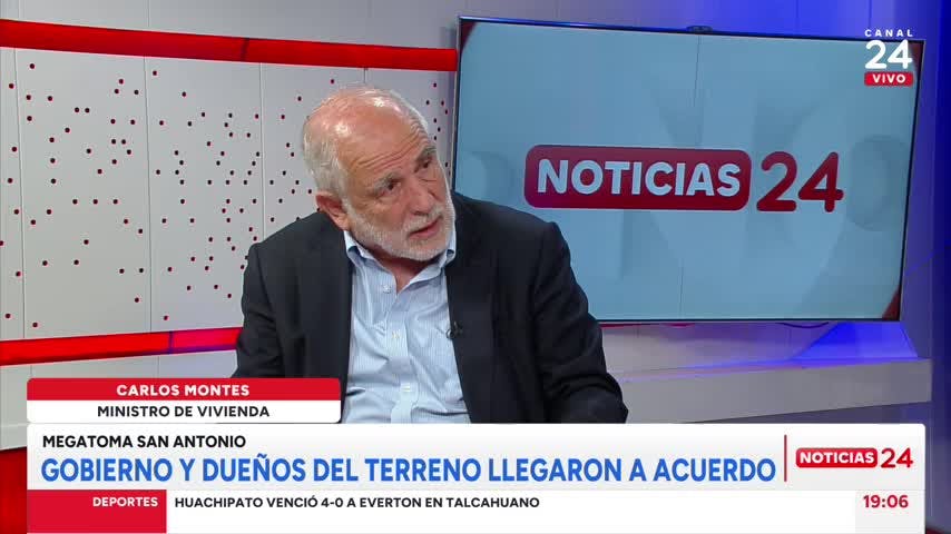 Ministro Montes por megatoma en San Antonio: “El Estado no va a comprar los terrenos pero podemos ayudar a gestionar créditos”