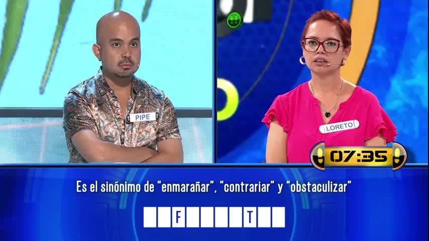 Se acabó el tiempo y Loreto no quiso pasar la pregunta a su rival