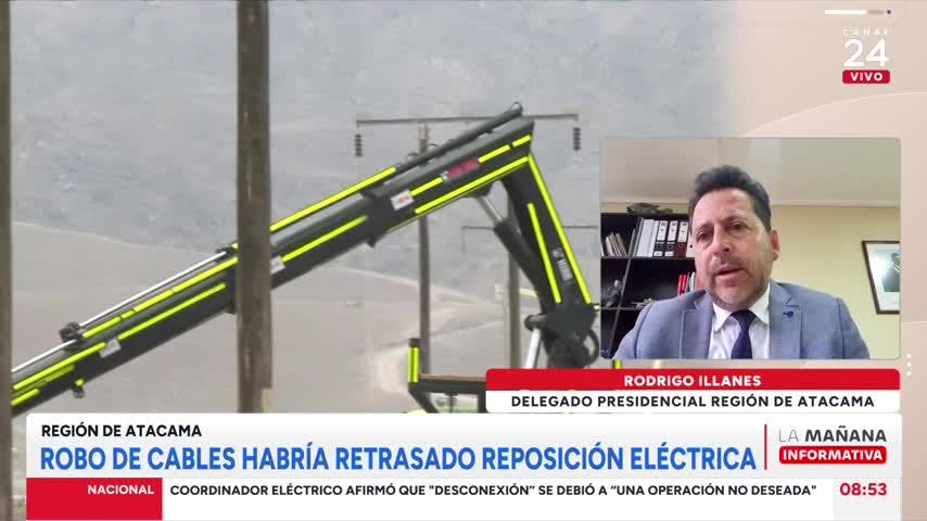 Delegado de Atacama por corte de luz: "En general, el comportamiento cívico fue de alto nivel"