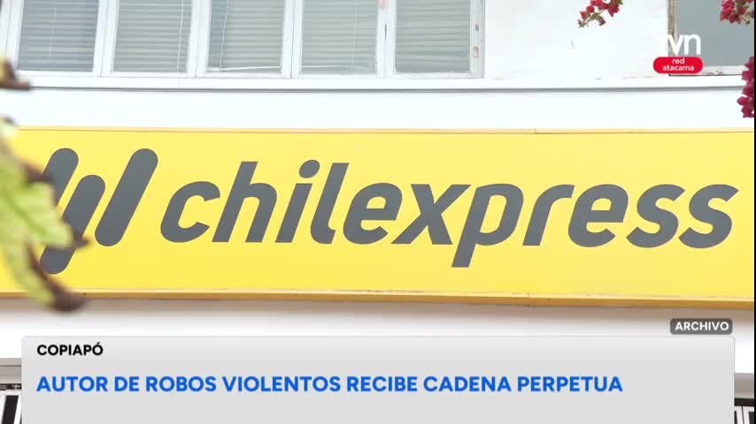 Autor de robos fue condenado a presidio perpetuo