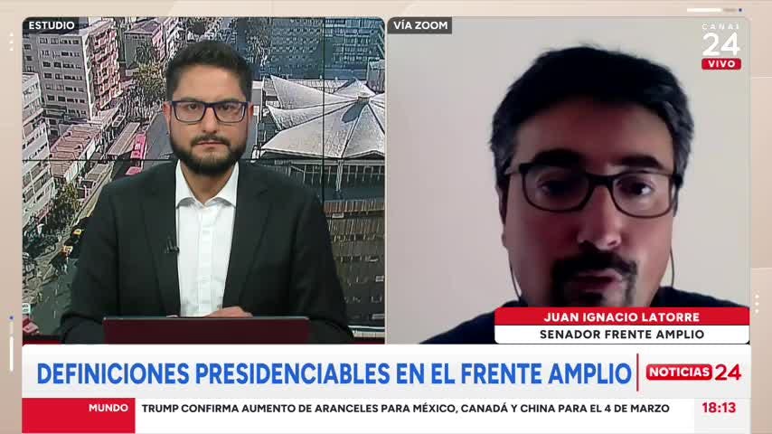 Senador Latorre y candidato del oficialismo: “Si Michelle Bachelet cambia de opinión el FA debe plantearse darle el apoyo”
