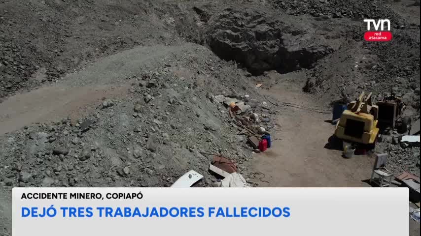 Accidente minero deja tres trabajadores fallecidos