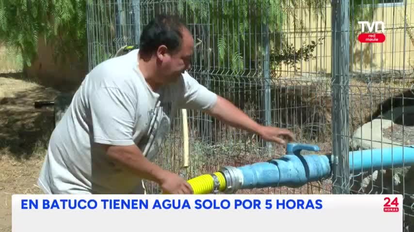 A veces agua por 5 horas y otras veces nada: La realidad de Batuco