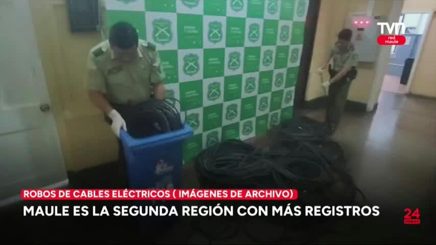 Robo de cables eléctricos 