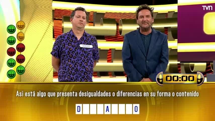 ¡Le faltaron cinco! Diego no pudo con el juego final y pierde $2.700.000