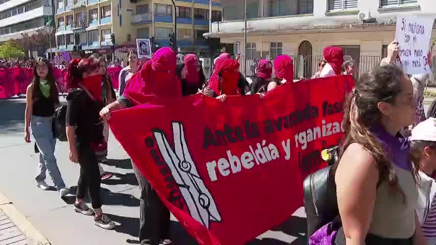 La colorida marcha que marcó el 8M en Concepción