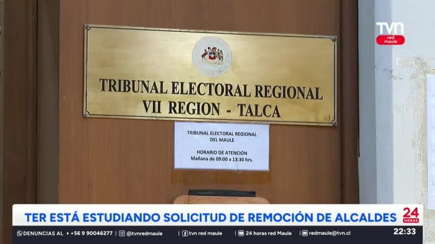 TER evalúa solicitudes de remoción de alcaldes de Colbún y San Javier