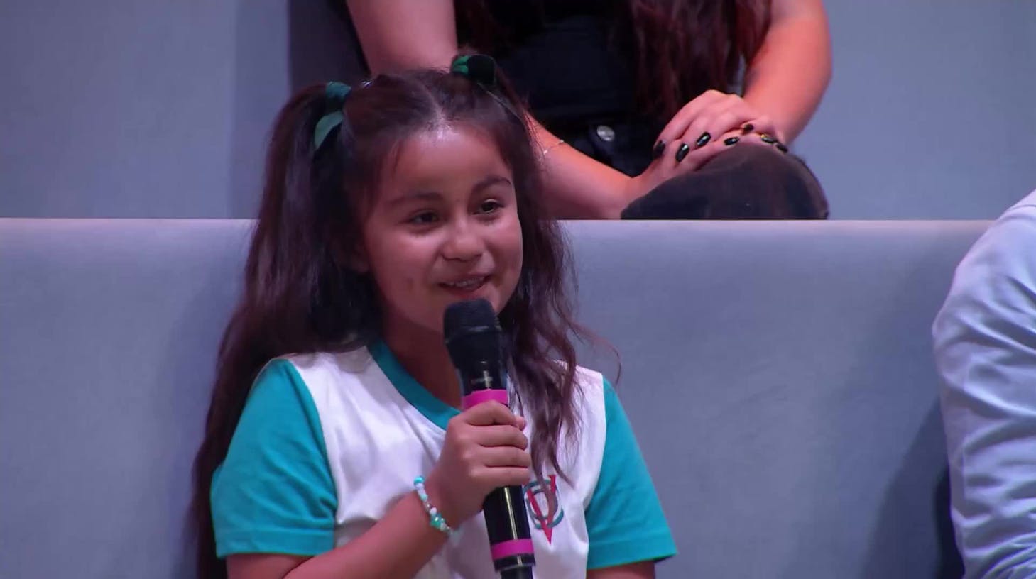 El tierno apoyo de la hija de Valentina durante su participación en ¡Ahora Caigo!