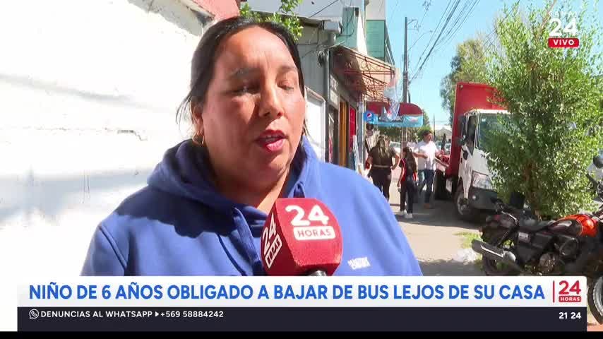 Niño de 6 años fue obligado a bajar del bus