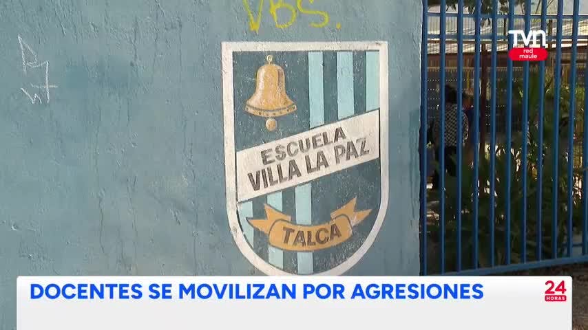 Profesores se manifiestan contra la violencia en los establecimientos educacionales