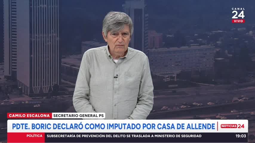 Camilo Escalona: “Que Ossandón fuera elegido presidente del Senado habla de ausencia de peso político de la candidata Matthei”