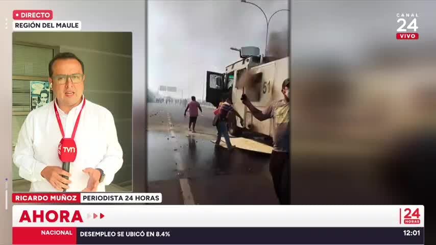 Amplían detención de cuatro personas tras incidentes en manifestaciones en Ruta 5 Sur 