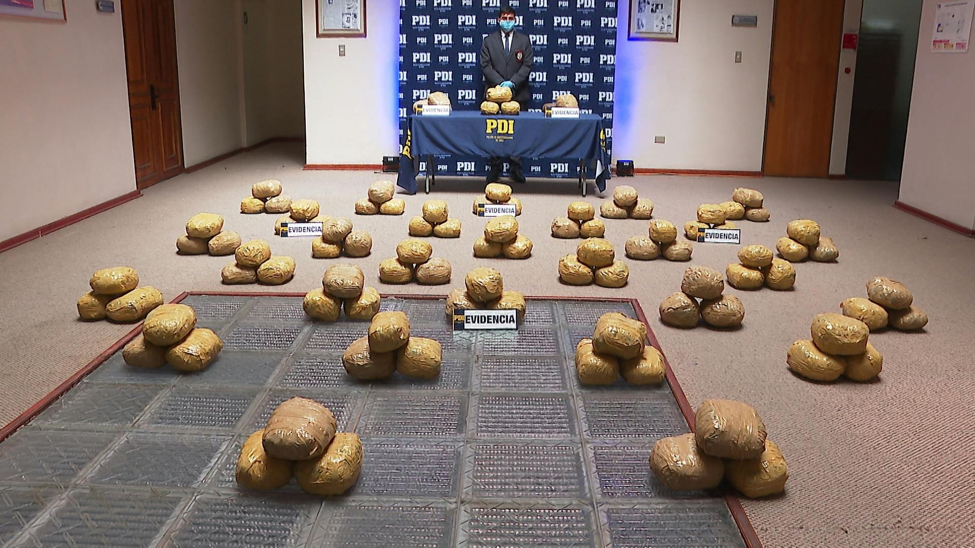 Más de 200 kilos de diferentes drogas fueron incautadas durante las últimas horas por ambas policías