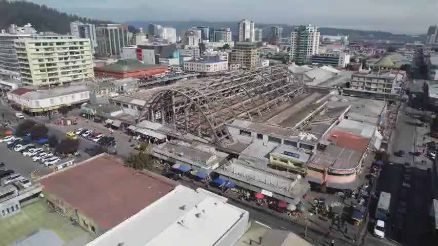 En 2027 podrían empezar las obras para reconstruir destruido Mercado de Concepción