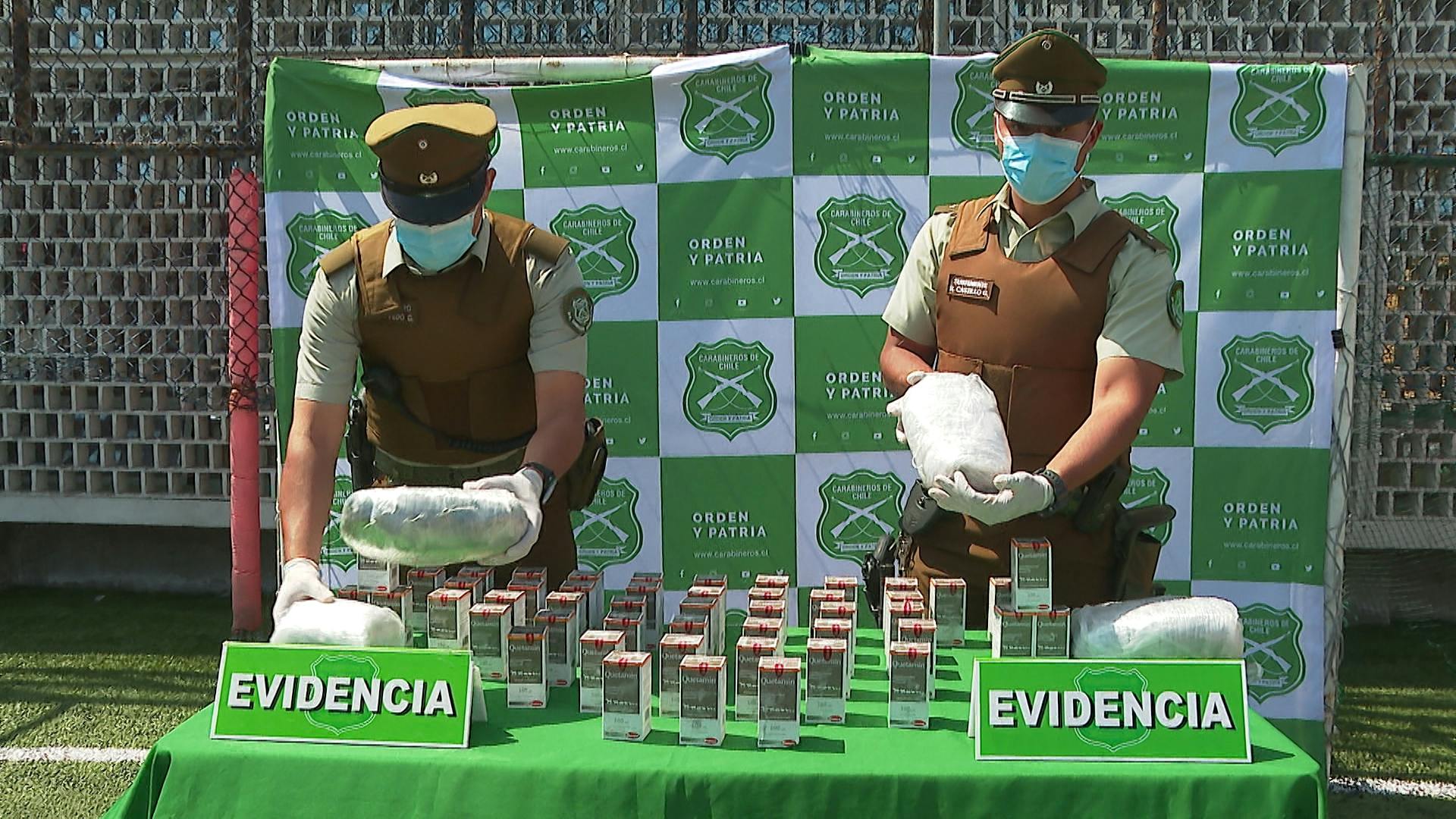 Carabineros decomisan más de media tonelada de droga