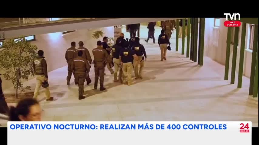 Operativo policial nocturno en Copiapó